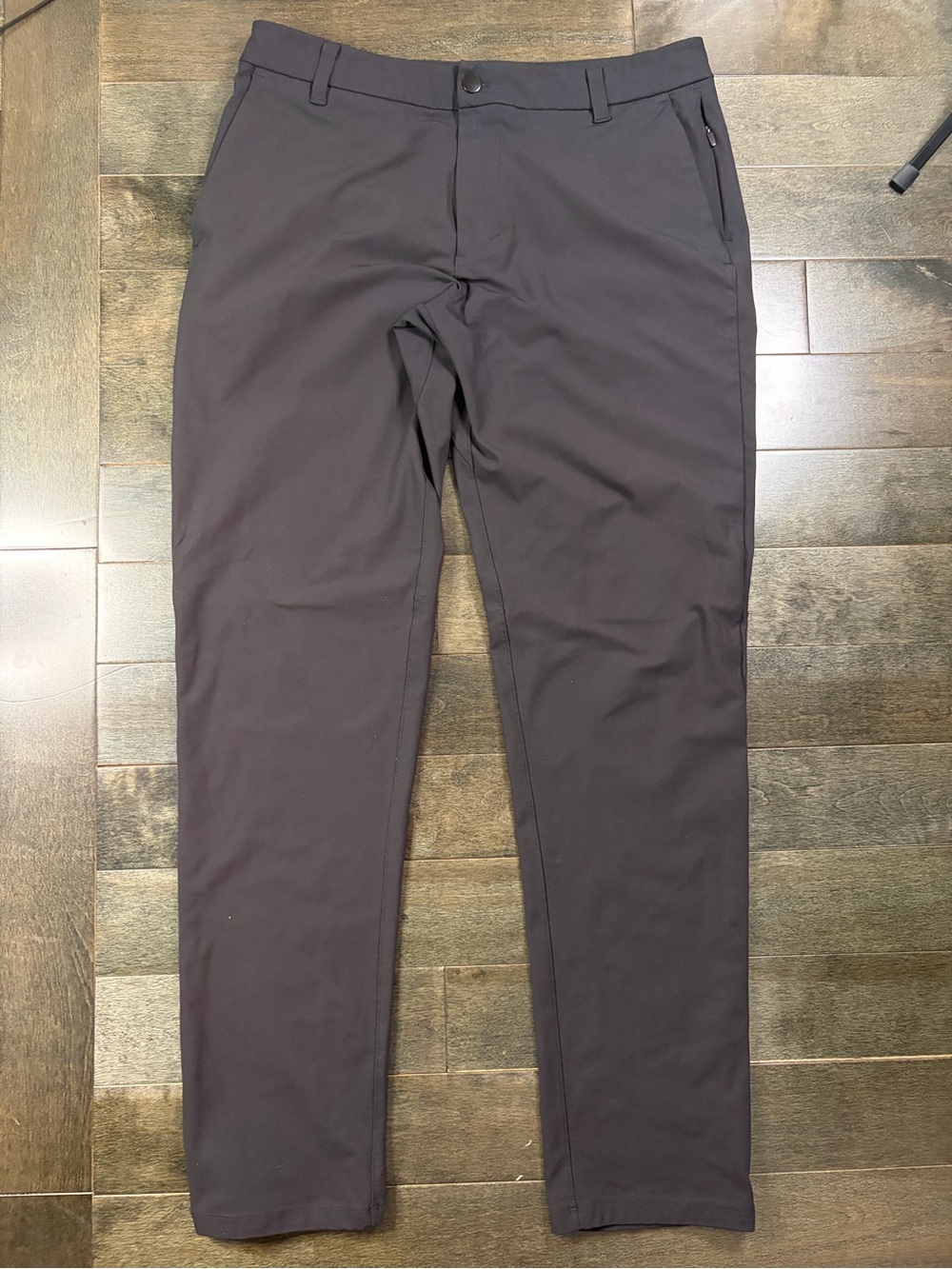 Lululemon Men’s Black Pants Size 33 Stretch Slim Straight